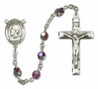 Pope St Eugene I Sterling Silver Rosary - 16 Color Options 8352/0644