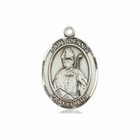 St Dennis Medal - Sterling Silver Oval Pendant 3 Sizes St Dennis Medal - Sterling Silver Oval Pendant 3 Sizes