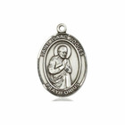 St Isaac Jogues Medal - Sterling Silver Oval Pendant 3 Sizes St Isaac Jogues Medal - Sterling Silver Oval Pendant 3 Sizes