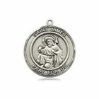 St James Medal - Sterling Silver Round Pendant 2 Sizes St James Medal - Sterling Silver Round Pendant 2 Sizes