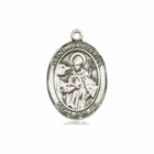 St Januarius Medal - Sterling Silver Oval Pendant 3 Sizes St Januarius Medal - Sterling Silver Oval Pendant 3 Sizes