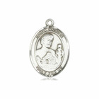 St Kieran Medal - Sterling Silver Oval Pendant 3 Sizes St Kieran Medal - Sterling Silver Oval Pendant 3 Sizes