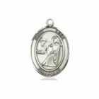 St Luke Medal - Sterling Silver Oval Pendant 3 Sizes