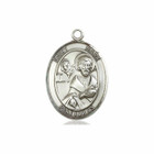 St Mark Medal - Sterling Silver Oval Pendant 3 Sizes