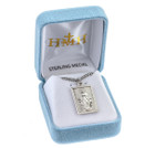 Rectangle Miraculous Medal Necklace - Sterling Silver Pendant On 18" Stainless Chain (S319718) Rectangle Miraculous Medal Necklace - Sterling Silver Pendant On 18" Stainless Chain (S319718)