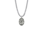 Small St Rita Necklace - Sterling Silver Medal On 18 Stainless Chain SM8856SH Small St Rita Necklace - Sterling Silver Medal On 18 Stainless Chain SM8856SH