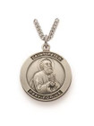 St Peter Necklace - Sterling Silver Round Medal on 24 Stainless Chain SM8217SH St Peter Necklace - Sterling Silver Round Medal on 24 Stainless Chain SM8217SH