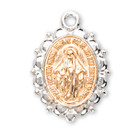 Two-Tone Miraculous Medal Pendant