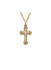 2Tone Scroll End Cross Necklace - Gold-Filled Pendant on 18 Gold-Plated Chain SX8046GH 2Tone Scroll End Cross Necklace - Gold-Filled Pendant on 18 Gold-Plated Chain SX8046GH
