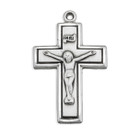 Front of Wide Cross Crucifix Pendant