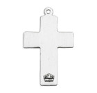 Back of Wide Cross Crucifix Pendant