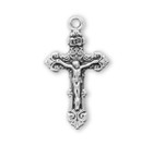 Sterling Silver Fancy Filigree Crucifix pendant