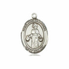 St Nino De Atocha Medal - Sterling Silver Oval Pendant 3 Sizes
