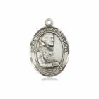 St Pio of Pietrelcina Medal - Sterling Silver Oval Pendant 3 Sizes St Pio of Pietrelcina Medal - Sterling Silver Oval Pendant 3 Sizes