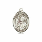 St Rene Goupil Medal - Sterling Silver Oval Pendant 3 Sizes St Rene Goupil Medal - Sterling Silver Oval Pendant 3 Sizes