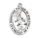 Front of St. Sebastian Baseball Pendant