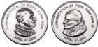 Double Sided St John XXIII/St John Paul II Pocket Piece - Sterling Silver 1/2 x 1 1/2 Pendant Double Sided St John XXIII/St John Paul II Pocket Piece - Sterling Silver 1/2 x 1 1/2 Pendant
