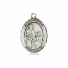 St Zachary Medal - Sterling Silver Oval Pendant 3 Sizes St Zachary Medal - Sterling Silver Oval Pendant 3 Sizes