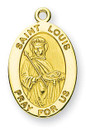 St Louis Medal With 14KT Jump Ring - Boxed - 14kt Gold 7/8 x 1/2 Oval Pendant A9308 St Louis Medal With 14KT Jump Ring - Boxed - 14kt Gold 7/8 x 1/2 Oval Pendant A9308