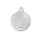 St Christopher Necklace - Sterling Silver Round Medal On A 24 Stainless Chain S1505 St Christopher Necklace - Sterling Silver Round Medal On A 24 Stainless Chain S1505