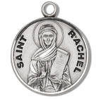 St Rachel Medal - Sterling Silver - On 18 Stainless Chain - Sterling Silver 7/8 x 3/4 Round Pendant St Rachel Medal - Sterling Silver - On 18 Stainless Chain - Sterling Silver 7/8 x 3/4 Round Pendant