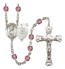 St Christopher / Army Rosary - 6MM Fire Polished Beads 8022S2SS