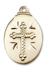 Cross Pendant - 14kt Gold 7/8 x 1/2 0599Y Cross Pendant - 14kt Gold 7/8 x 1/2 0599Y