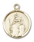 Our Lady of Consolation Medal - 14kt Gold 5/8 x 1/2 Round Pendant 0603 Our Lady of Consolation Medal - 14kt Gold 5/8 x 1/2 Round Pendant 0603
