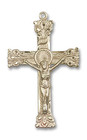 Oversized Embellished Crucifix Pendant - 14kt Gold 2 x 1 1/4 0641 Oversized Embellished Crucifix Pendant - 14kt Gold 2 x 1 1/4 0641