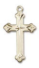 Embellished Cross Pendant - 14kt Gold 7/8 x 1/2 0667 Embellished Cross Pendant - 14kt Gold 7/8 x 1/2 0667