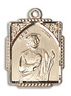 St Jude Medal - 14kt Gold 3/4 x 1/2 Rectangular Pendant 0804J St Jude Medal - 14kt Gold 3/4 x 1/2 Rectangular Pendant 0804J