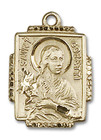 St Goretti Medal - 14kt Gold 3/4 x 1/2 Rectangular Pendant 0804Q St Goretti Medal - 14kt Gold 3/4 x 1/2 Rectangular Pendant 0804Q