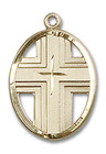 Cut Out Cross Pendant - 14kt Gold 2 Sizes Cut Out Cross Pendant - 14kt Gold 2 Sizes