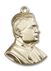 Large St Pius X Pendant - 14kt Gold 1 x 3/4 0897 Large St Pius X Pendant - 14kt Gold 1 x 3/4 0897