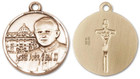 St John Paul II Vatican Medal - 14kt Gold 3/4 x 3/4 Pendant 1003
