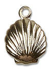 Shell Pendant Charm - 14kt Gold 1260 Shell Pendant Charm - 14kt Gold 1260