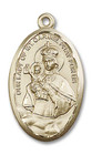 Mount Carmel Scapular Medal - 14kt Gold Pendant 1656 Mount Carmel Scapular Medal - 14kt Gold Pendant 1656