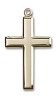 Simple Large Cross Pendant - 14kt Gold 1 1/8 x 5/8 2190 Simple Large Cross Pendant - 14kt Gold 1 1/8 x 5/8 2190