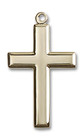 Extra Large Simple Cross Pendant - 14kt Gold 1 3/8 x 3/4 2192 Extra Large Simple Cross Pendant - 14kt Gold 1 3/8 x 3/4 2192