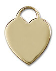 Heart Pendant - 14kt Gold 5/8 x 1/2 3400 Heart Pendant - 14kt Gold 5/8 x 1/2 3400