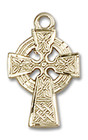 Celtic Cross Pendant Charm - 14kt Gold 4133 Celtic Cross Pendant Charm - 14kt Gold 4133