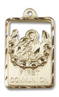 Large First Communion and Reconciliation Medal - 14kt Gold 1 1/8 x 3/4 Pendant 4201 Large First Communion and Reconciliation Medal - 14kt Gold 1 1/8 x 3/4 Pendant 4201