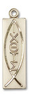 Christian Fish Pendant - 14kt Gold 1 1/8 x 1/4 4220 Christian Fish Pendant - 14kt Gold 1 1/8 x 1/4 4220