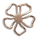 Cut Out Five Pedal Flower Pendant - 14kt Gold 1 x 1 5109 Cut Out Five Pedal Flower Pendant - 14kt Gold 1 x 1 5109