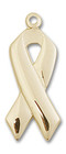 Cancer Awareness Pendant - 14kt Gold 7/8 x 3/8 5150 Cancer Awareness Pendant - 14kt Gold 7/8 x 3/8 5150