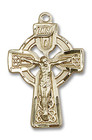 Large Celtic Crucifix Pendant - 14kt Gold 1 x 5/8 5684 Large Celtic Crucifix Pendant - 14kt Gold 1 x 5/8 5684