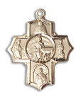 Special Needs 5-Way Medal - 14kt Gold 7/8 x 3/4 Pendant 5791 Special Needs 5-Way Medal - 14kt Gold 7/8 x 3/4 Pendant 5791