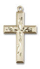 Extra Large Cross Pendant - 14kt Gold 1 3/8 x 3/4 5925 Extra Large Cross Pendant - 14kt Gold 1 3/8 x 3/4 5925