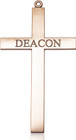 Oversized Gold Deacon Cross Pendant
