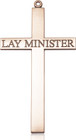 Gold Lay Minister Cross Pendant